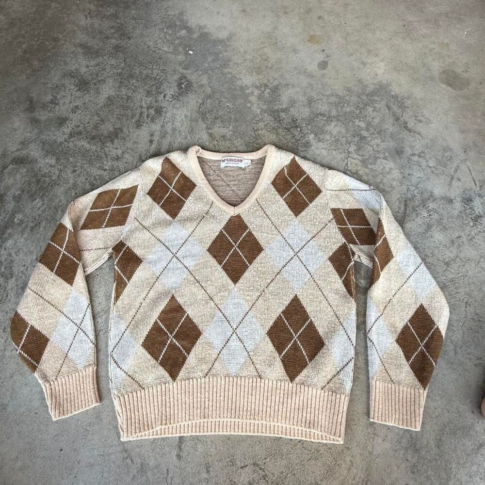 Vintage McGregor Sportswear argyle sweater